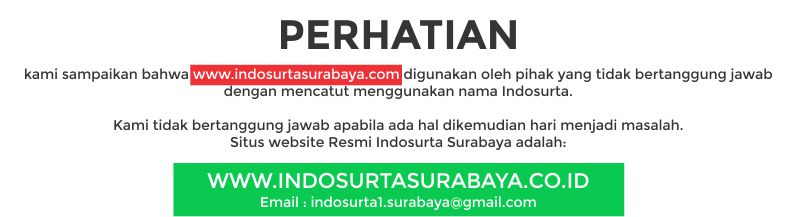 Pernyataan Website Indosurta Surabaya