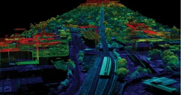 Visualisasi Implementasi Teknologi LiDAR untuk Ketinggian Bangunan
