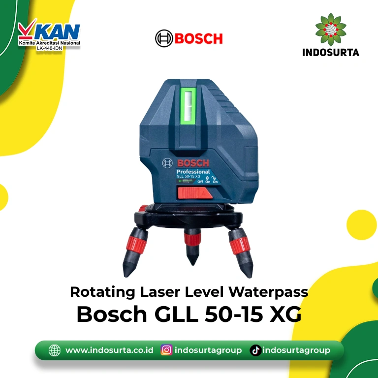 Jual Rotating Laser Level Waterpass Bosch GLL 50-15 XG Indosurta