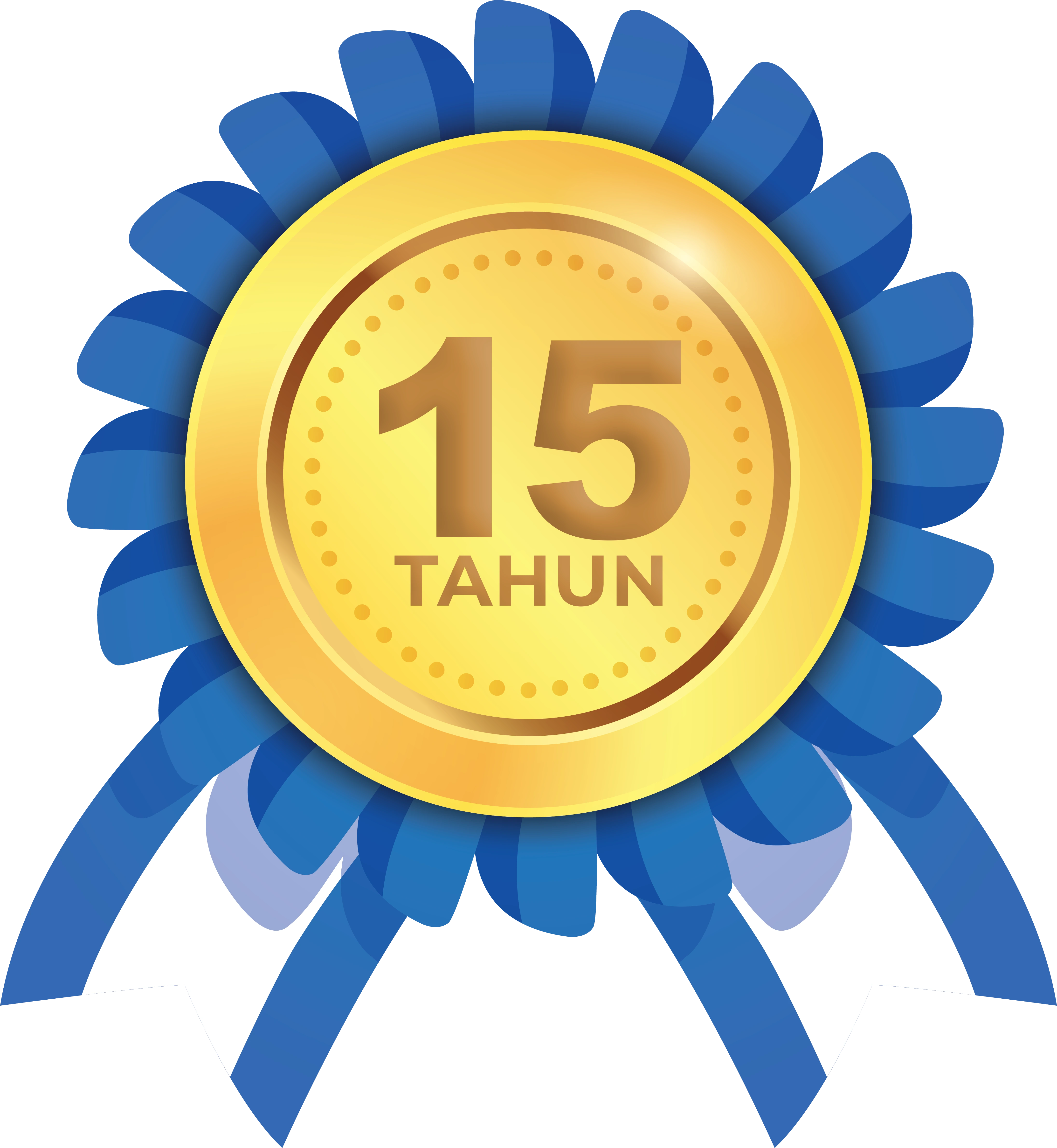 Medali 15 tahun Indosurta sebagai toko alat survey pemetaan yang terpercaya di Indonesia