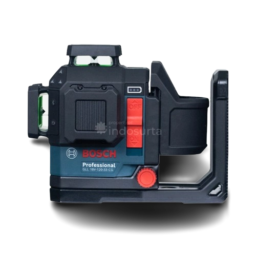 Jual Laser Level BOSCH PRO GLL 18V 120 33 CG tampak samping indosurta